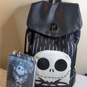 The Nightmare Before Christmas Jack Glow-In-The-Dark Slouch Backpack & Journal